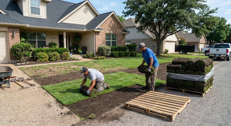 Zoysia Grass Installation in Rockwall, TX